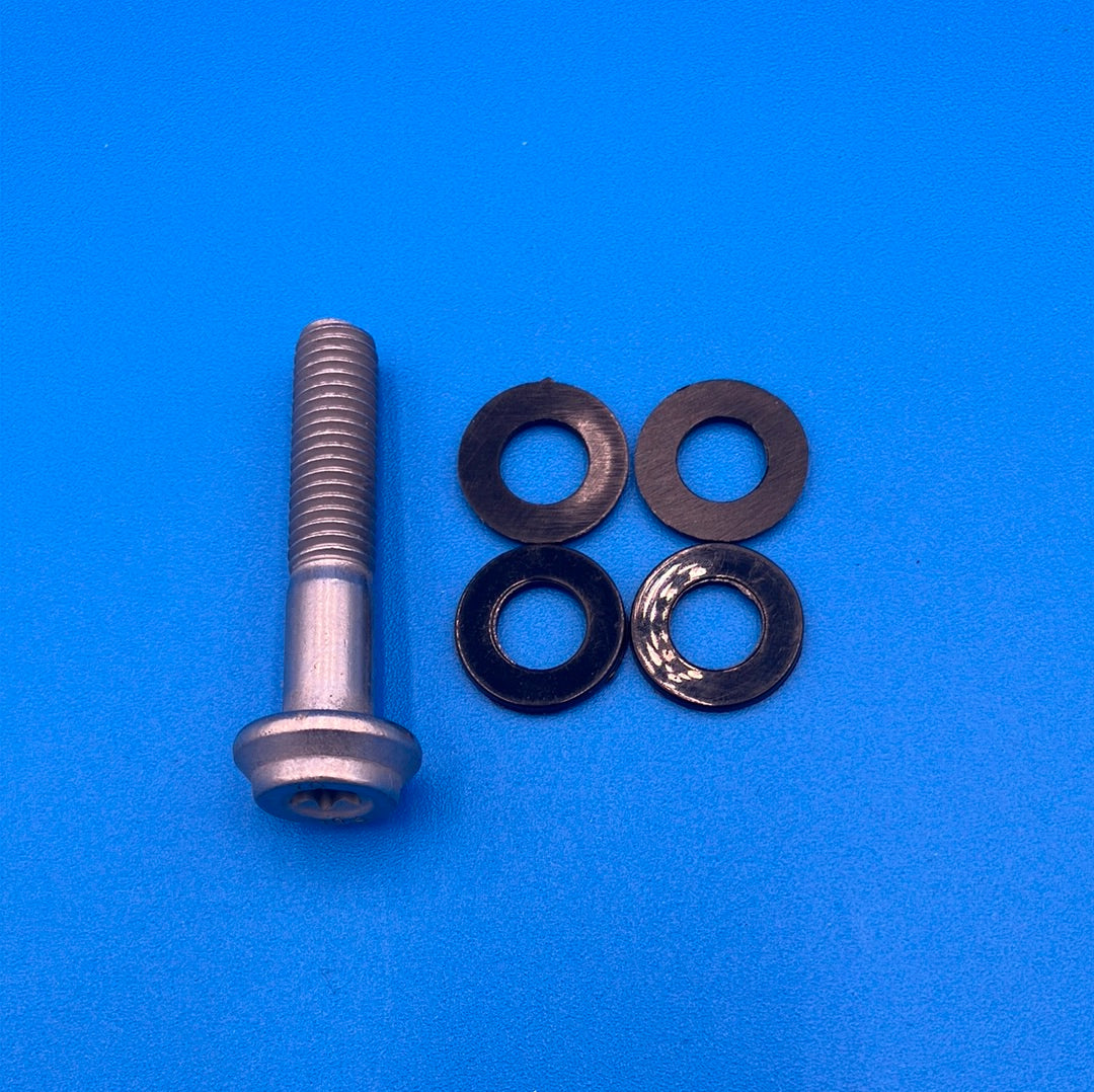 RTX-1 Front Lower Chain Guide Bolt and Spacers part# 19 and 20