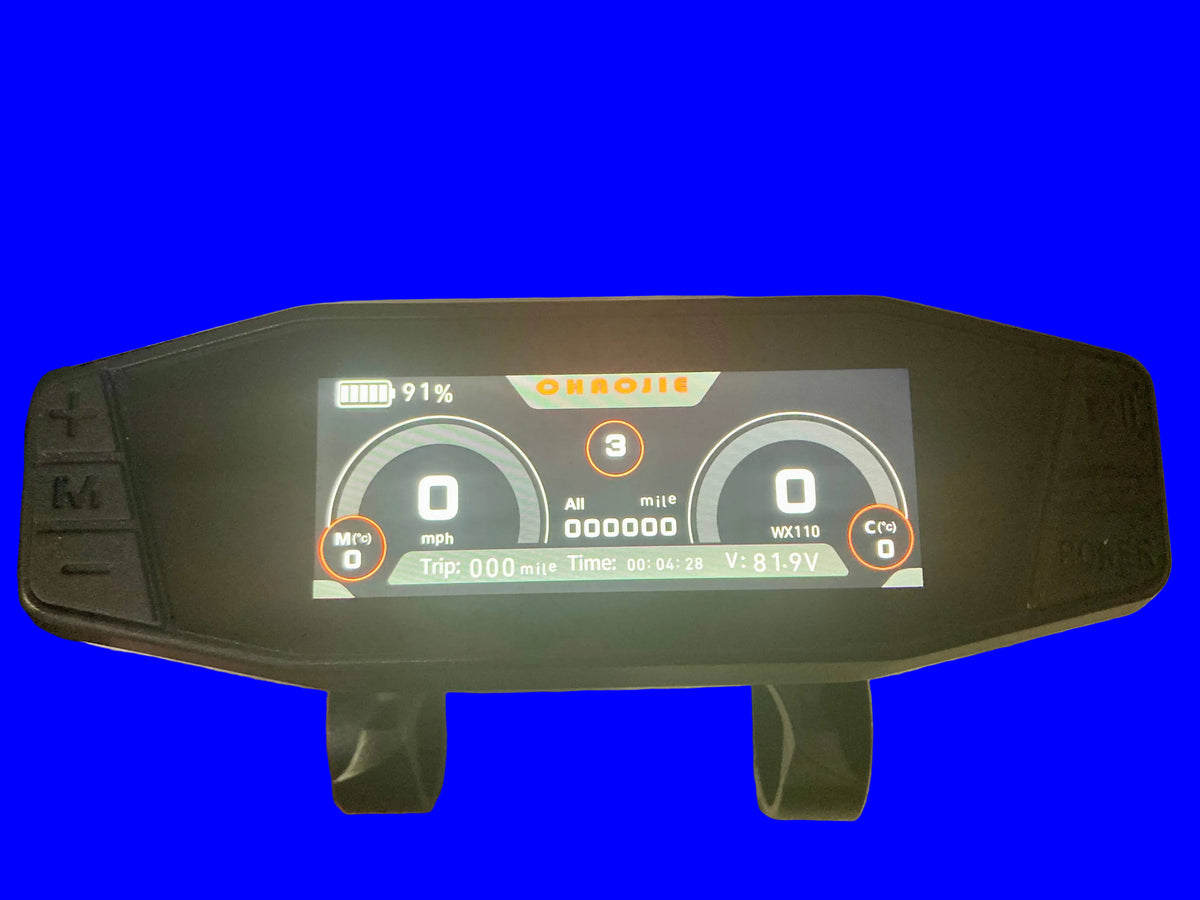 Display (Rectangle 3.13”  Chaojie) with handlebar mounts